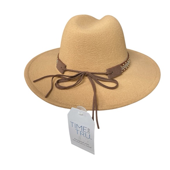 Felt Fedora Embellishment Studded Band Hat - Picture 3 of 14